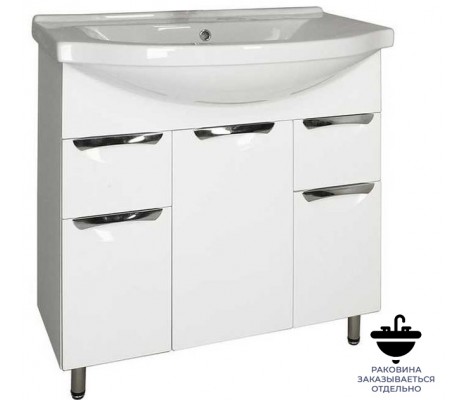 Тумба Престиж 80/3 под умывальник Эльбрус 80 белая Flamenco Тумба Престиж 80/3 под умывальник Эльбрус 80 белая Flamenco