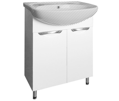 Тумба Престиж 60 под умывальник Балтика 60 белая Flamenco