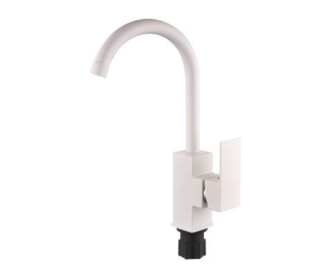 Смеситель д/кухни PLAMIX KUBUS-011 SET White