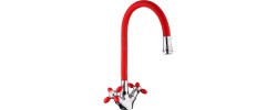 Смеситель для кухни R44127-10 красный Frud