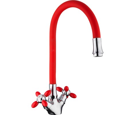 Смеситель для кухни R44127-10 красный Frud