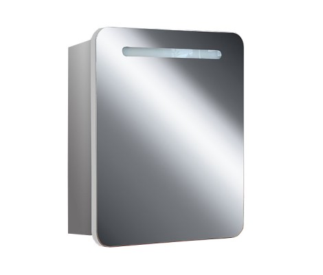 Шкаф-Зеркало Фламенко 612/С белый, со светильником Flamenco