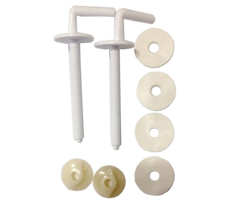 Комплект креплений для унитаза из пластика 