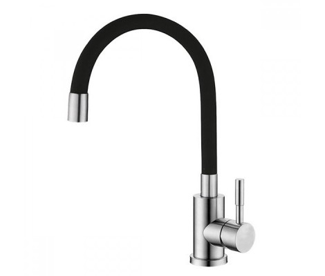 Смеситель для кухни SUS 011 Reflector Ø40 c силиконовым изливом SUS304 черный Mixxus Смеситель для кухни SUS 011 Reflector Ø40 c силиконовым изливом SUS304 черный Mixxus