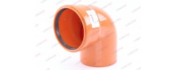 Отвод 110 90° рыжий RTP