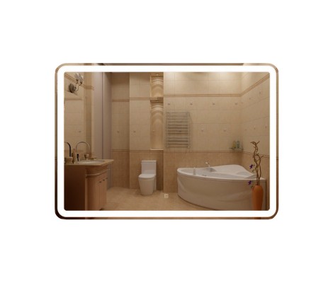 Зеркало 70*100 LED подсветкой 6000К 9,6 Вт/м с сенс.выкл Clearvision CL348ск КЗСК