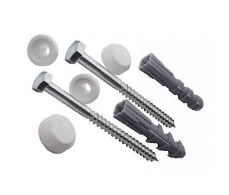 Крепление унитаза к полу в блистере с хромированными заглушками Veles