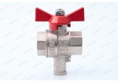Кран шаровой для подключения датчика температуры 1/2