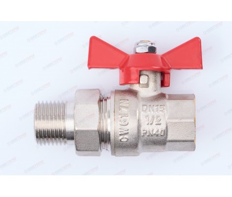 Кран шаровой с американкой 1/2