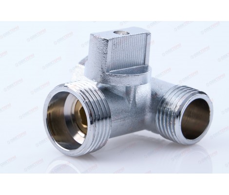 Кран сквозной для стиральной машины 1/2