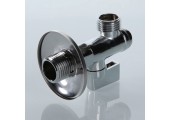 Кран угловой для подключения сантехнических приборов с фильтром 1/2