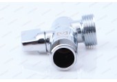 Кран угловой для подключения сантехнических приборов с фильтром 1/2