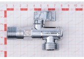 Кран угловой для подключения сантехнических приборов с фильтром 1/2