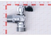 Кран угловой для подключения сантехнических приборов 1/2
