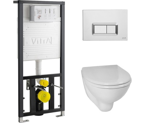 Инсталляция с унитазом S40 L-box с толстой дюропластовой крышкой микролифт VitrA