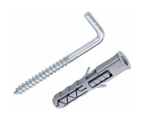 Дюбель распорный 14х120 с прямым крюком, (уп. 2 шт) Металвис