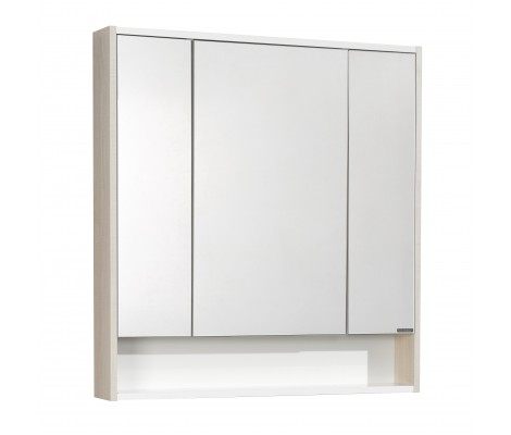 Зеркальный шкаф 80, Рико Белый/ясень фабрик (860 x 800 x 135) AQUATON Зеркальный шкаф 80, Рико Белый/ясень фабрик (860 x 800 x 135) AQUATON