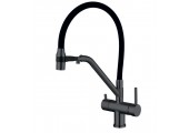 Смеситель для кухни KB-72006-07 с выходом для питьевой воды графит/черный Koer 