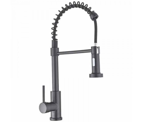 Смеситель д/кухни MIXXUS PREMIUM SPRING 017 GRAPHITE &Oslash;35 (8 шт/ящ)