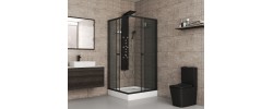 Душ. ограждение NIAGARA NG-1008-14QT (800х800х1950) стекло ТОНИРОВАННОЕ (БЕЗ ПОДДОНА)
