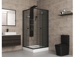 Душ. ограждение NIAGARA NG-1008-14QT (800х800х1950) стекло ТОНИРОВАННОЕ (БЕЗ ПОДДОНА)