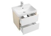 Тумба подвесная 70, Сканди 70 Белый/Дуб Верона умывальник Адриана 70 Aquaton
