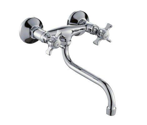 Смеситель для кухни Zeus 361 со стены, буксовый Mixxus