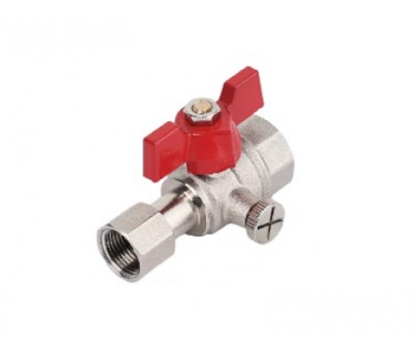 Кран шаровый         TIM  для подключения манометра 1/2