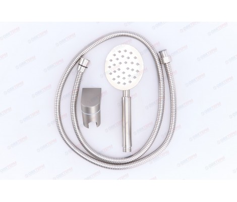 MIXXUS  SHOWER SET-01 (шланг, лейка, кронштейн) из нерж.стали