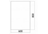Зеркало  600х800 прямоугольное (гор/вер крепеж) Silver Mirrors