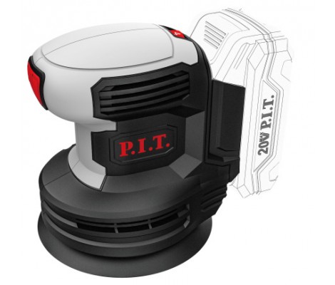 Шлифмашина аккум.эксцентриковая P.I.T. PDS20H-125A SOLO (БЕЗ АКБ и ЗУ)