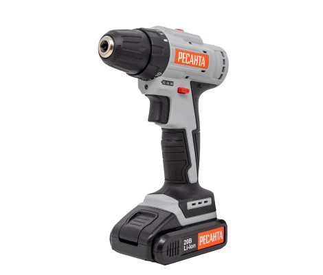 Дрель-шуруповерт аккумуляторная ДА-20-2ЛК-Б бесщеточный двигатель Ресанта