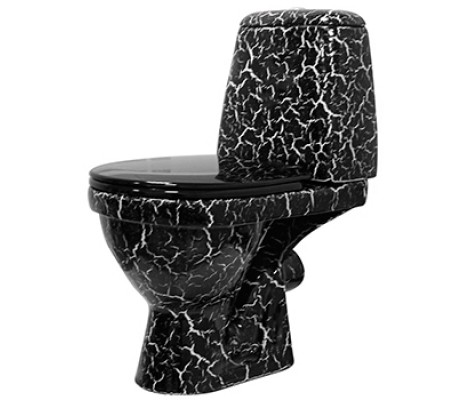 Унитаз-компакт ROSA ЧЕРНЫЙ КРАКЕЛЮР Унитаз-компакт ROSA ЧЕРНЫЙ КРАКЕЛЮР