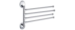 Полотенцедержатель поворотный 4 планки LR3315 Zerix