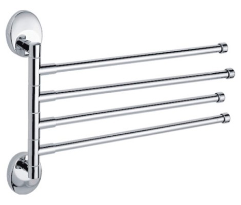 Полотенцедержатель поворотный 4 планки LR3315 Zerix