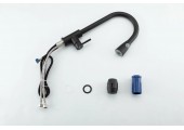 Смеситель для кухни черный F60991-6 выдвижной гибкий излив (&Oslash;35, на гайке) FRAP