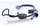 Смеситель для кухни черный F60991-6 выдвижной гибкий излив (&Oslash;35, на гайке) FRAP