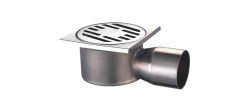Душевой трап из нержавеющей стали Drain-02-10x10-90 угловой отвод 100x100мм Mixxus