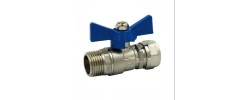 Кран шаровый  TIM / FRAP под обжим  20* 3/4