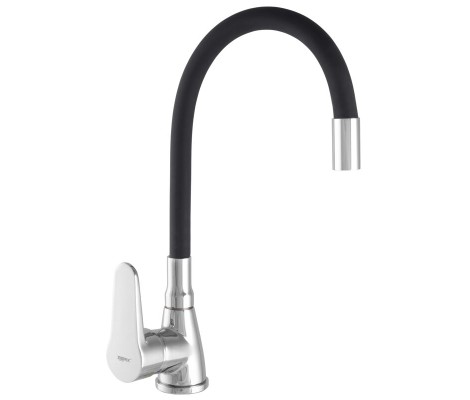 Смеситель для кухни SOP7 146 черный Reflector &Oslash;40 на гайке Zerix