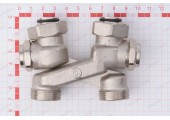 Узел нижнего подключения радиатора Х-образный 3/4
