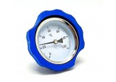 Термометр осевой для насосных групп (0-120 градусов), синий 