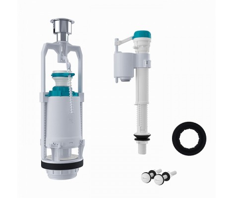 Арматура IDDIS нижний подвод,1 режимная кнопка (с круглой прокладкой 04)