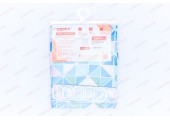 Шторка для ванной SCT-008-180x180 из полиэстера узор зелено-синий Zerix