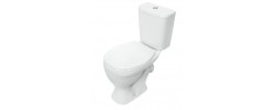 Унитаз-компакт SANITA Формат Стандарт Белый S1, косой выпуск, 1 реж., полипропилен (360 x 615 x 758)