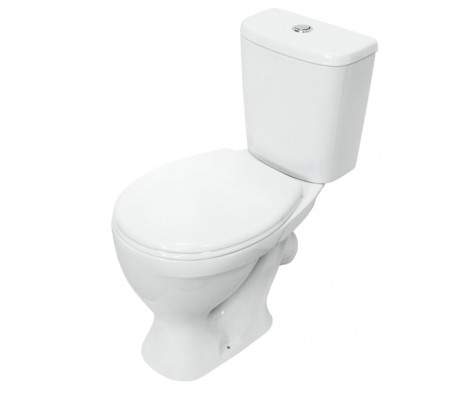 Унитаз-компакт SANITA Формат Стандарт Белый S1, косой выпуск, 1 реж., полипропилен (360 x 615 x 758)