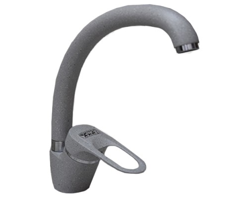 Смеситель для кухни 33-06 светло-серый АлмазМрамор