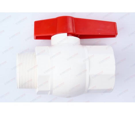 Кран шаровый пластиковый 2