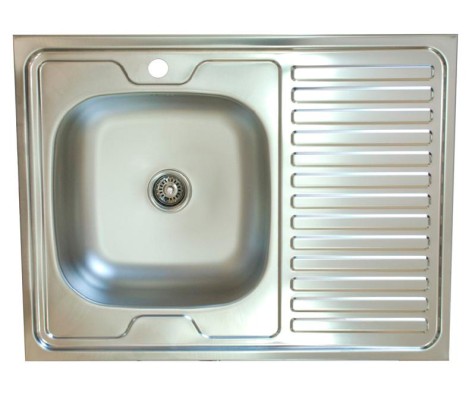 Мойка накладная без сифона 60*80L*0,60мм Vladix Мойка накладная без сифона 60*80L*0,60мм Vladix