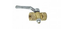 Кран пробковый трехходовой для манометра с ручкой
